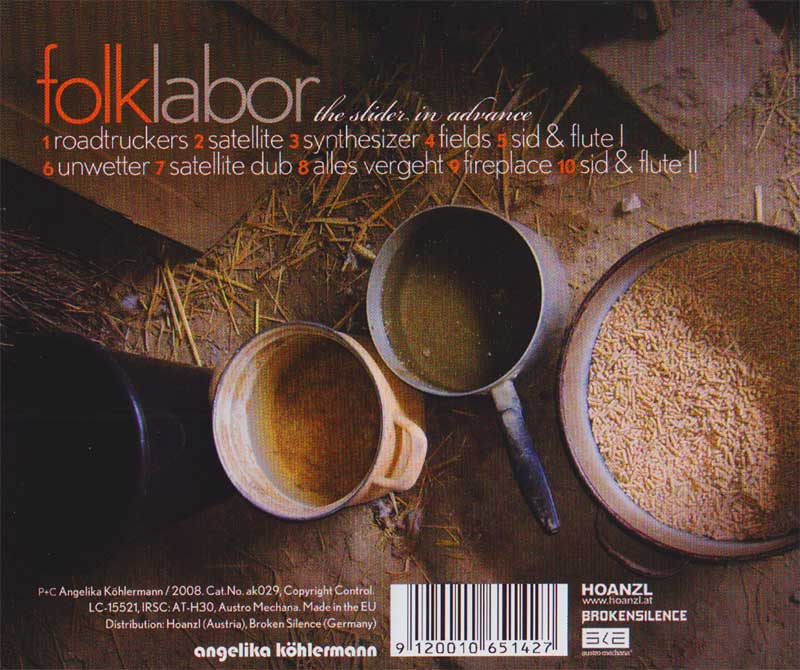 CD back cover of the original release.